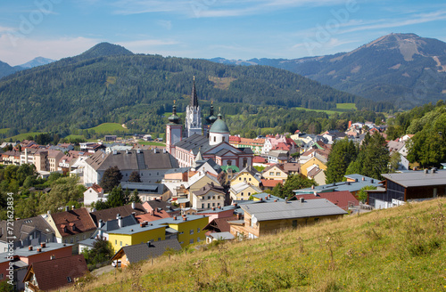 Mariazell - Basilica of the Birth of the Virgin Mary - holy shrine from east Austria.
