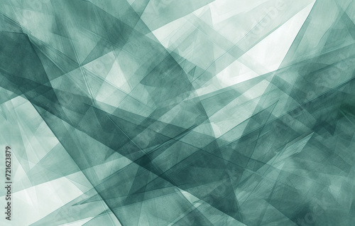 Green Abstract Geometric Shapes Background 