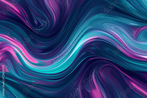 A mesmerizing swirl pattern with a psychedelic blend of teal and magenta, evoking a sense of creative movement
