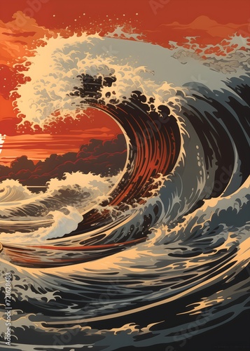 Beyond Dusk: Unveiling the Beauty of Sunset Sea Waves