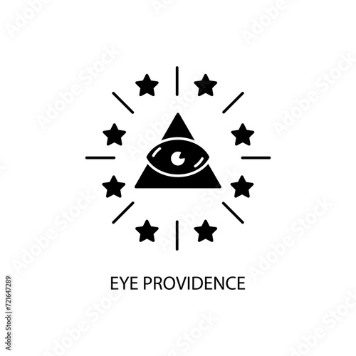 eye providence concept line icon. Simple element illustration. eye providence concept outline symbol design.