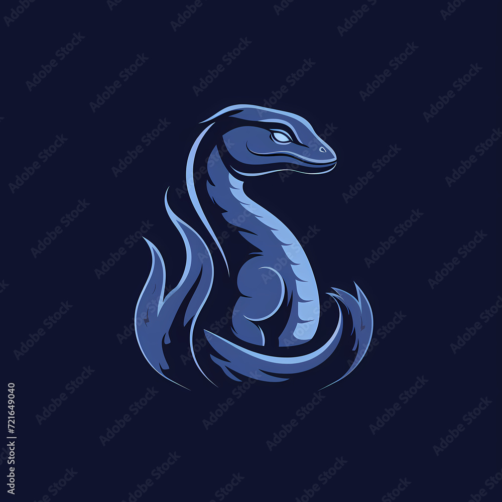 Naklejka premium Logo bzw. Darstellung eines Warans, 2