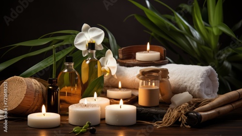 A spa scene highlighting organic skincare products, emphasizing the importance of natural ingredients.