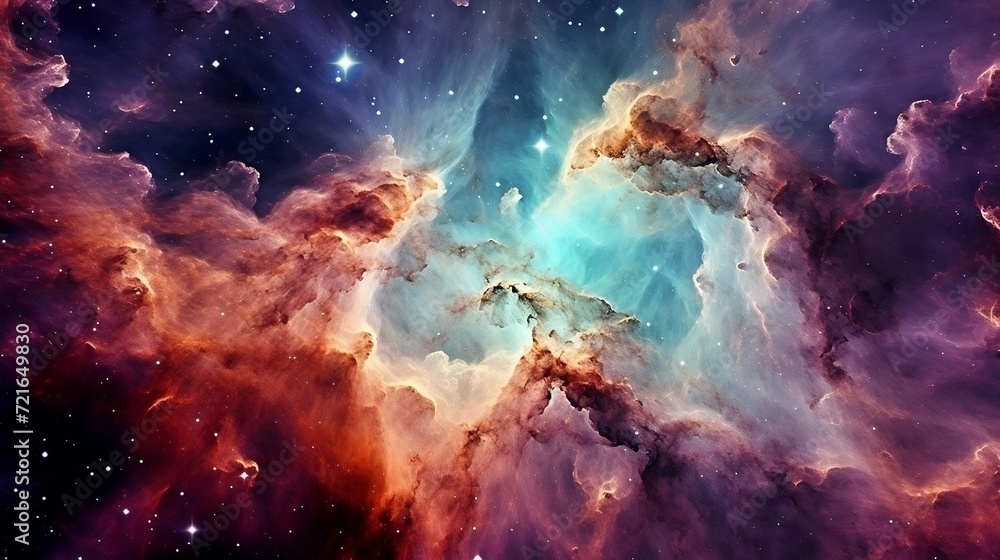 Stunning Image of a Colorful Nebula in Space Stunning Image of a Colorful Nebula in Space