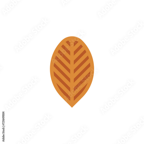 dried tobacco leaf logo vector icon clipart design
