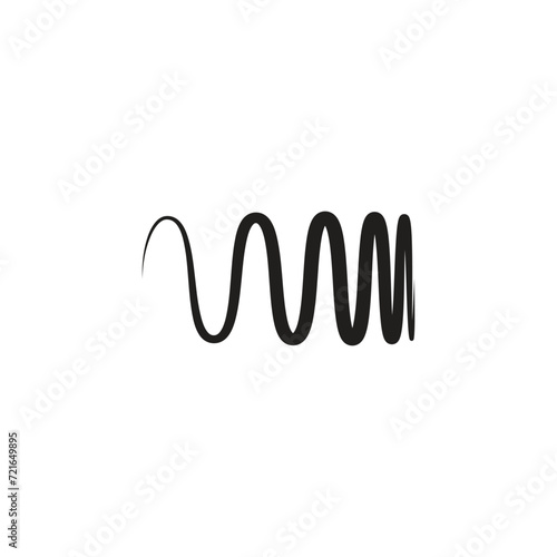electromagnetic waves frequency logo vector