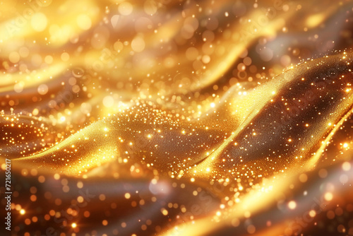 abstract background with golden rays of light, generative Ai