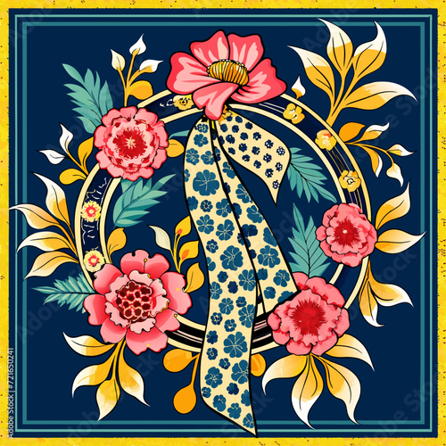 extile Artistry: A Scarf Displaying an Elegant Confluence of Leopard 