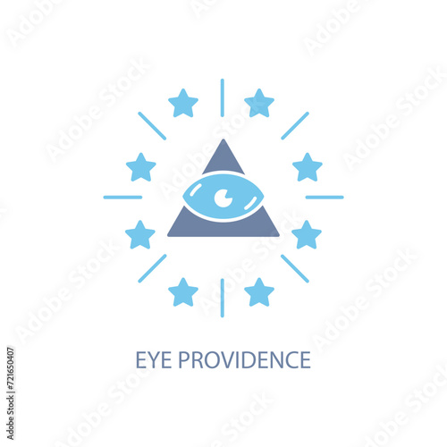 eye providence concept line icon. Simple element illustration. eye providence concept outline symbol design.