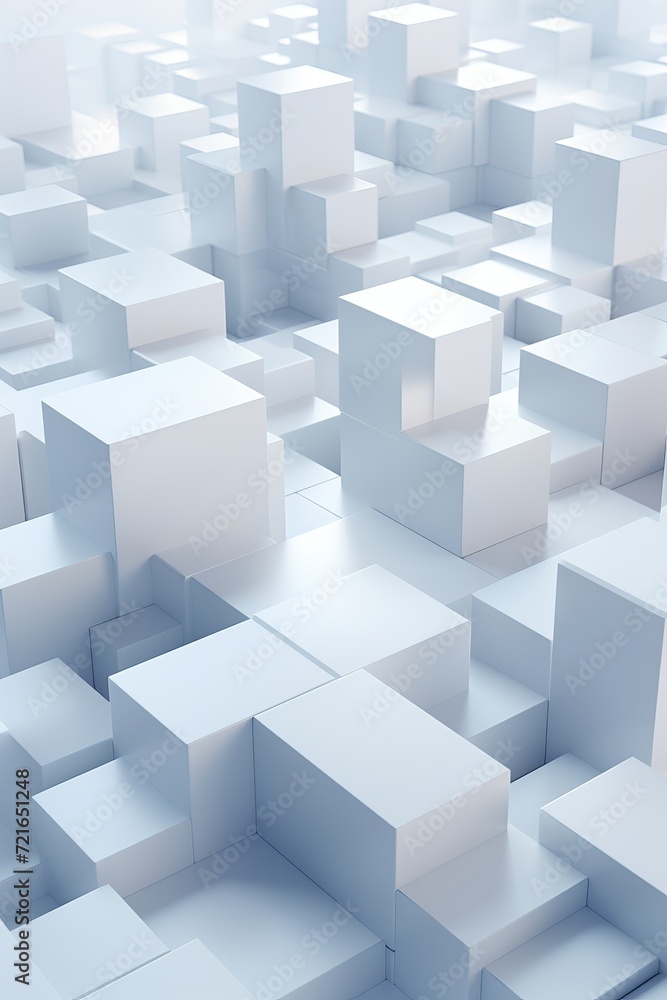 High quality 3d abstract white grey cube background with minimalist geometric shapes for web design, vertical High quality 3d abstract white grey cube background with minimalist geometric shapes for web design, vertical