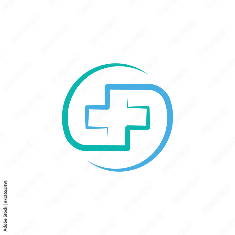 medical cross hospital clinic circle logo icon vector medical cross hospital clinic circle logo icon vector