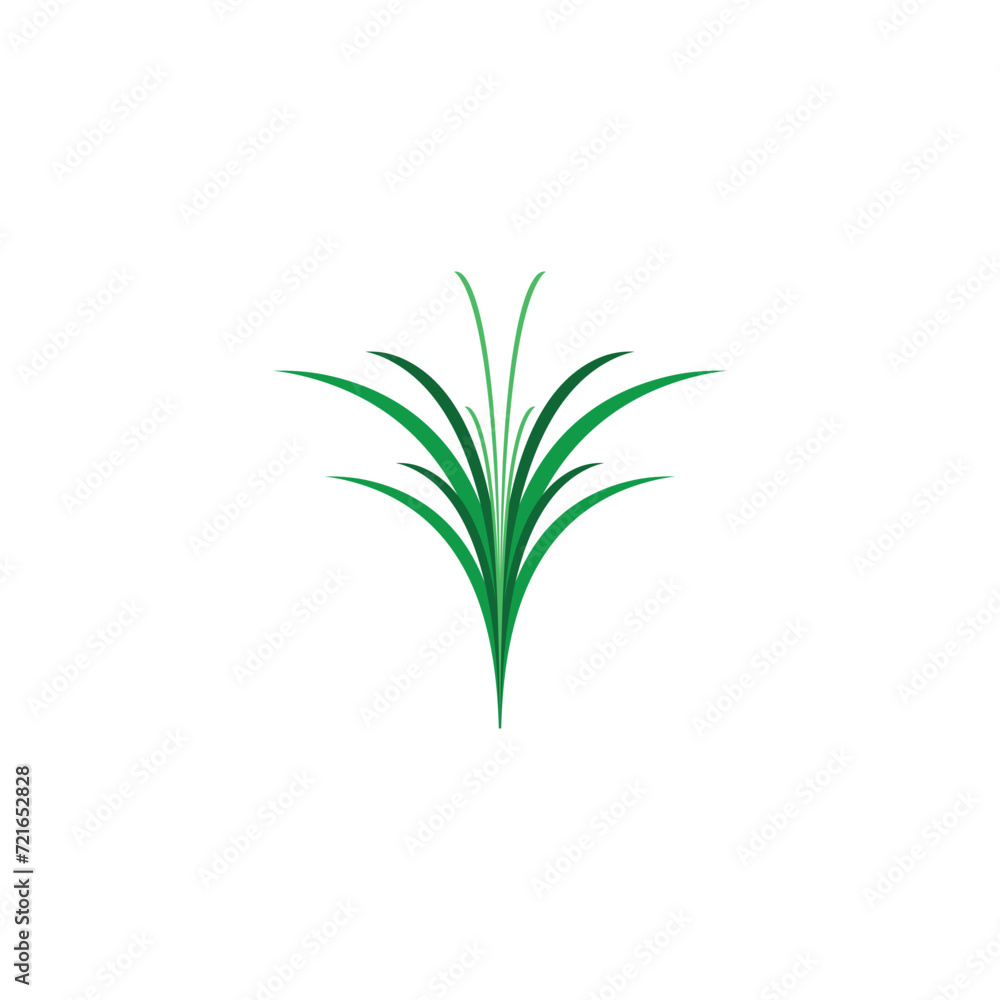 Fototapeta premium turf grass logo vector symbol