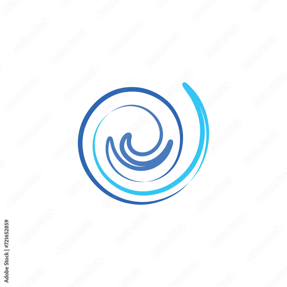 water wave symbol stylized logo vector icon water wave symbol stylized logo vector icon