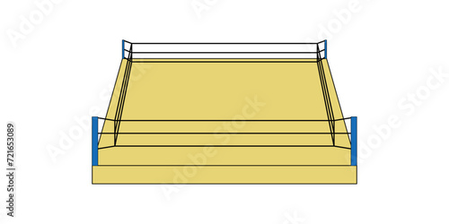 side view boxing ring icon