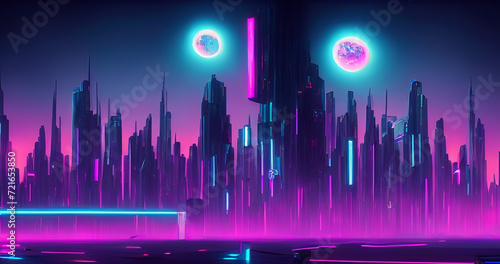 background futuristic city