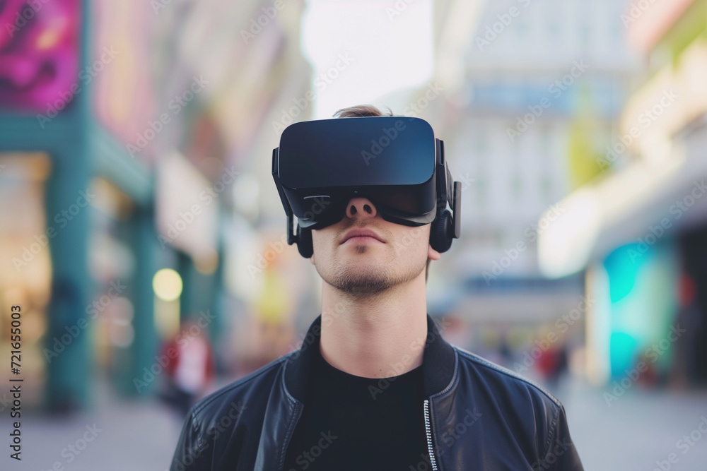 Virtual Reality (VR) glasses or headset. Cutting-edge technology for immersive experiences. Perfect image for showcasing VR equipment, illustrating the future of gaming, simulations, and digital inno Virtual Reality (VR) glasses or headset. Cutting-edge technology for immersive experiences. Perfect image for showcasing VR equipment, illustrating the future of gaming, simulations, and digital inno