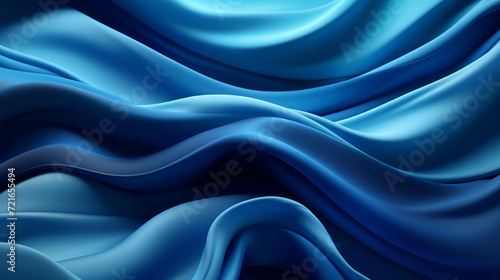 3d render abstract blue background with folded texture