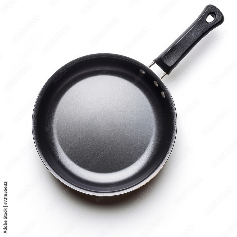 Frying pan, isolated, white background Frying pan, isolated, white background