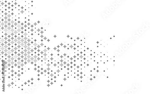 Light Silver, Gray vector background with colored stars. Decorative shining illustration with stars on abstract template. The pattern can be used for websites.