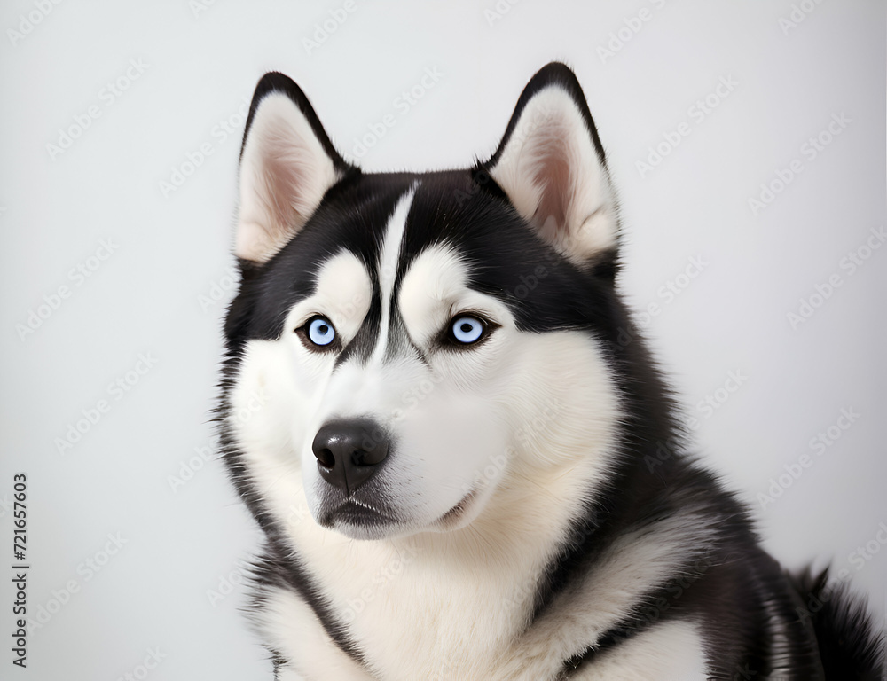 Portrait of the Siberian Husky dog