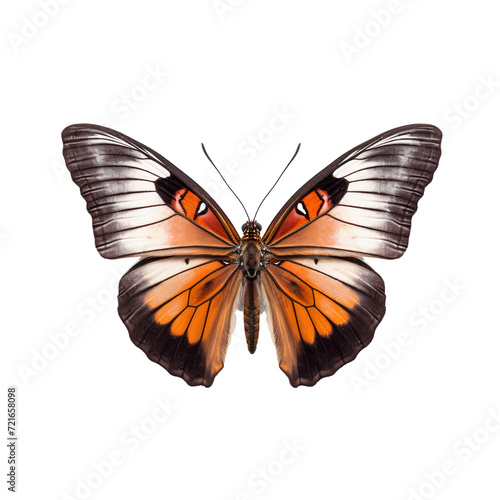 Flying butterfly isolated on white, transparent background © The Stock Guy