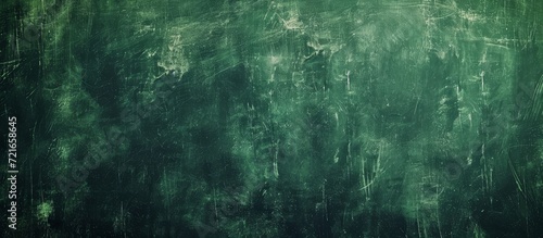 Abstract Green Grunge  Artistic Blackboard Wall with Abstract Green Grunge Design