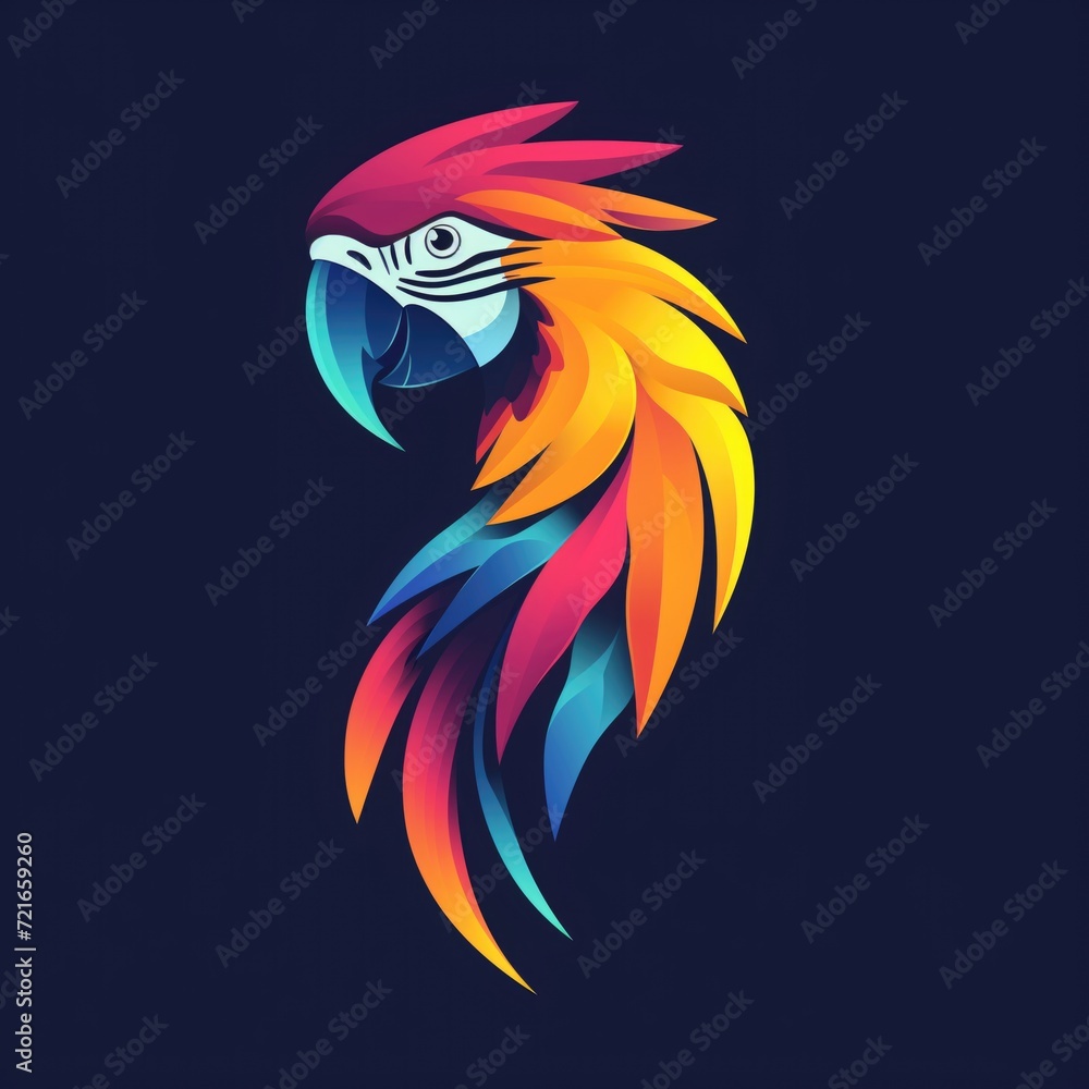 Fototapeta premium colorful macaw parrot