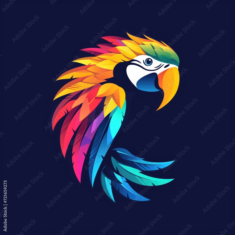 Obraz premium colorful macaw parrot