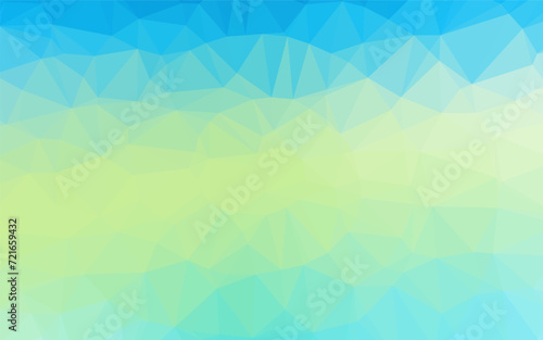 Light Blue, Yellow vector polygonal background. A vague abstract illustration with gradient. Elegant pattern for a brand book.