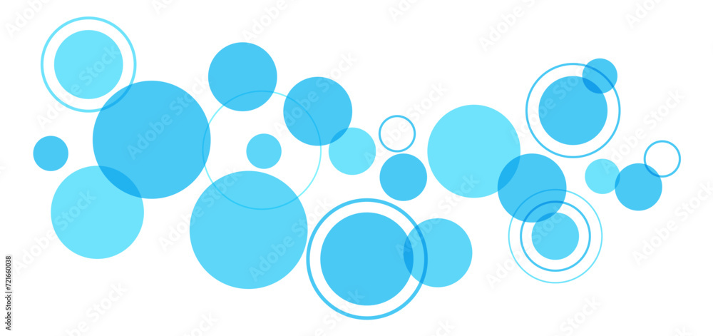 Business workflow infographic concept blue circle concept background
