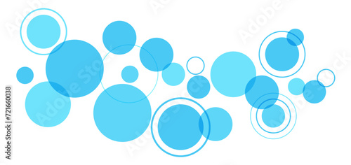 Business workflow infographic concept blue circle concept background