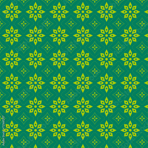 abstract nature green and yellow pattern with a flower design on it's side, with a green background and a green background, Alfred Manessier, art, fine foliage lace, a silk screen