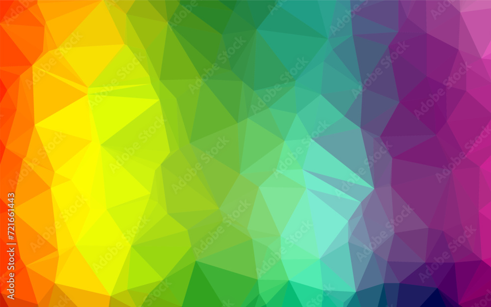 Obraz premium Light Multicolor, Rainbow vector abstract mosaic pattern. Glitter abstract illustration with an elegant design. Template for a cell phone background.