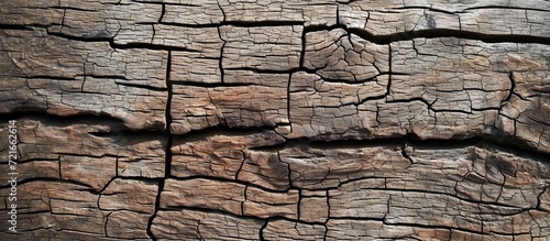 Wooden Board with Crack Texture as a Background