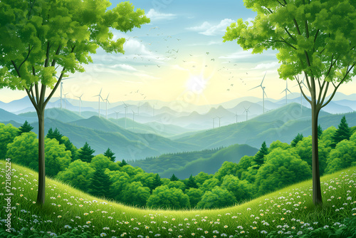 concept background of green energy
