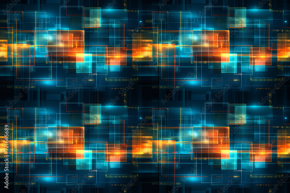 Abstract Holographic Square Patterns. Seamless Repeatable Background. Abstract Holographic Square Patterns. Seamless Repeatable Background.