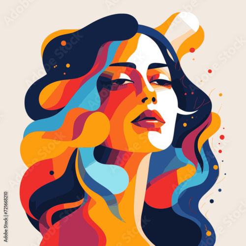 Return to Adobe Stock's homepage. Woman. SVG vector minimalist colors style.
