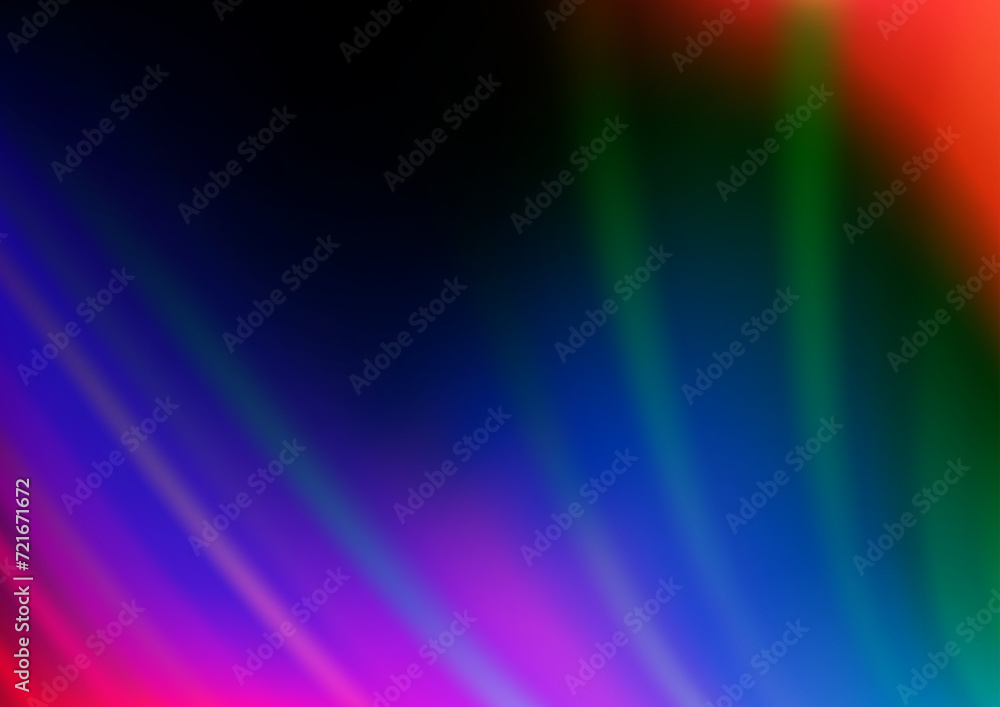 Dark Multicolor, Rainbow vector bokeh pattern. Colorful illustration in blurry style with gradient. The blurred design can be used for your web site.