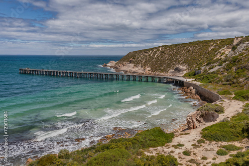 Stenhouse Bay Jetty (1913); 164m long - Innes National Park, Yorke Peninsula, South Australia
- once one of Australia's richest gypsum mining areas, Stenhouse Bay is now a very popular fishing spot photo