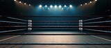 professional boxing match arena