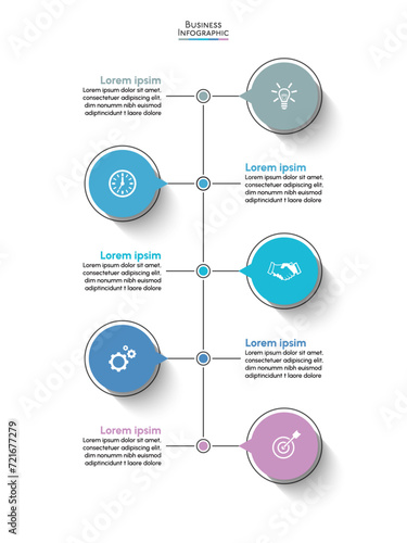 Business data visualization. timeline infographic icons designed for abstract background template milestone element modern diagram process technology digital marketing data presentation chart Vector