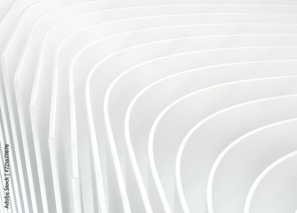 Fototapeta premium Abstract background wallpaper design 3d illustration render white color . Design visual element for banner header poster or cover and etc.