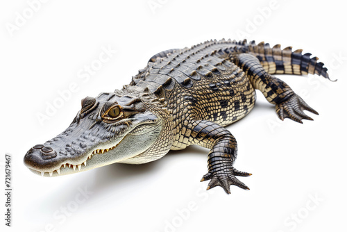 Crocodile isolated on white