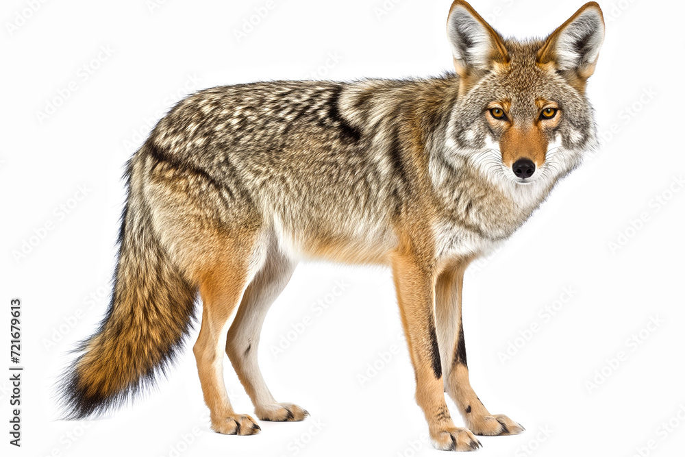 Fototapeta premium coyote isolated on white