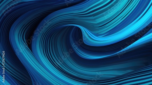 abstract blue background with waves © StraSyP BG