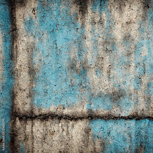 blue painted rough surface texture material