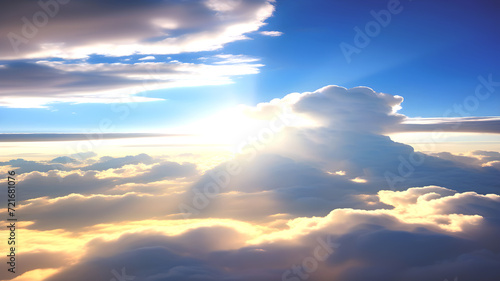 abstract cloudy background with sunrise © Dani