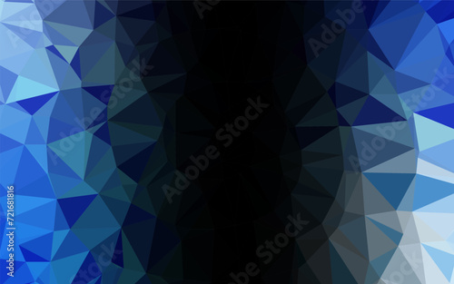 Light BLUE vector abstract mosaic pattern. Shining colored illustration in a Brand new style. Textured pattern for background.