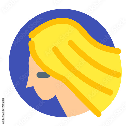 星座、乙女座を表すカラースタイルのアイコン