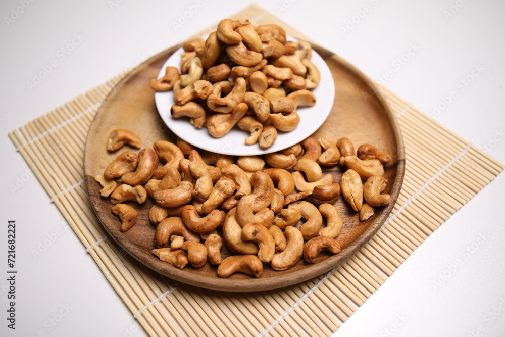 Grilled cashew nuts in a bowl Grilled cashew nuts in a bowl